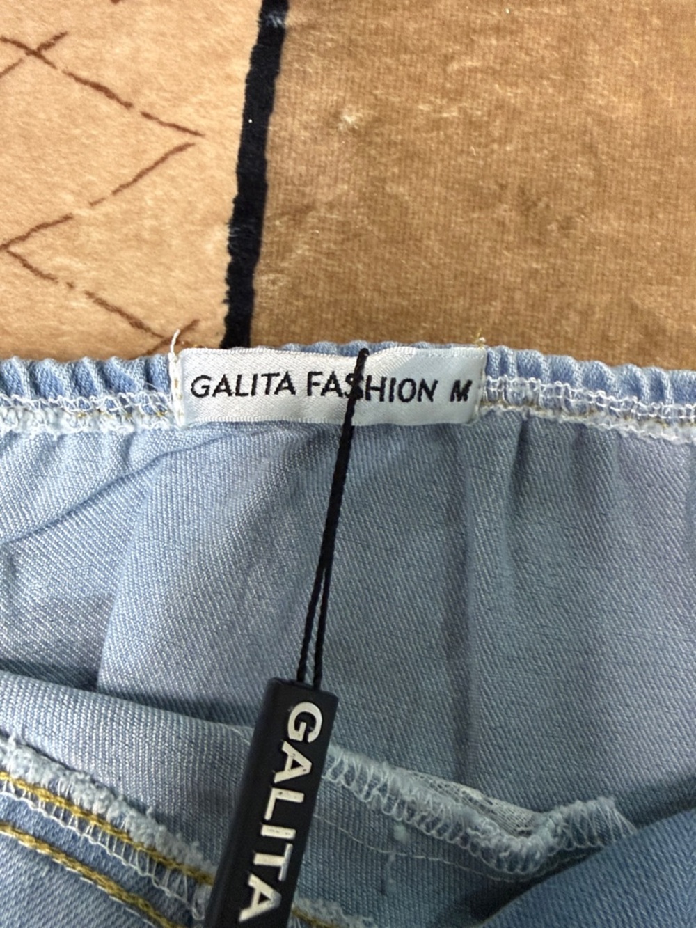 Galita Blue Denim & White Lace Camisole - Picture 4 of 7
